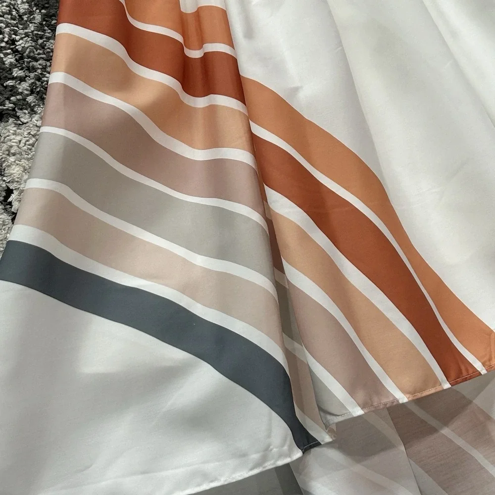 Oopsie Daisy Girl's Hi Lo Rust Orange Rainbow Dress Size 10 NWT